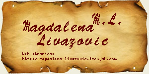 Magdalena Livazović vizit kartica